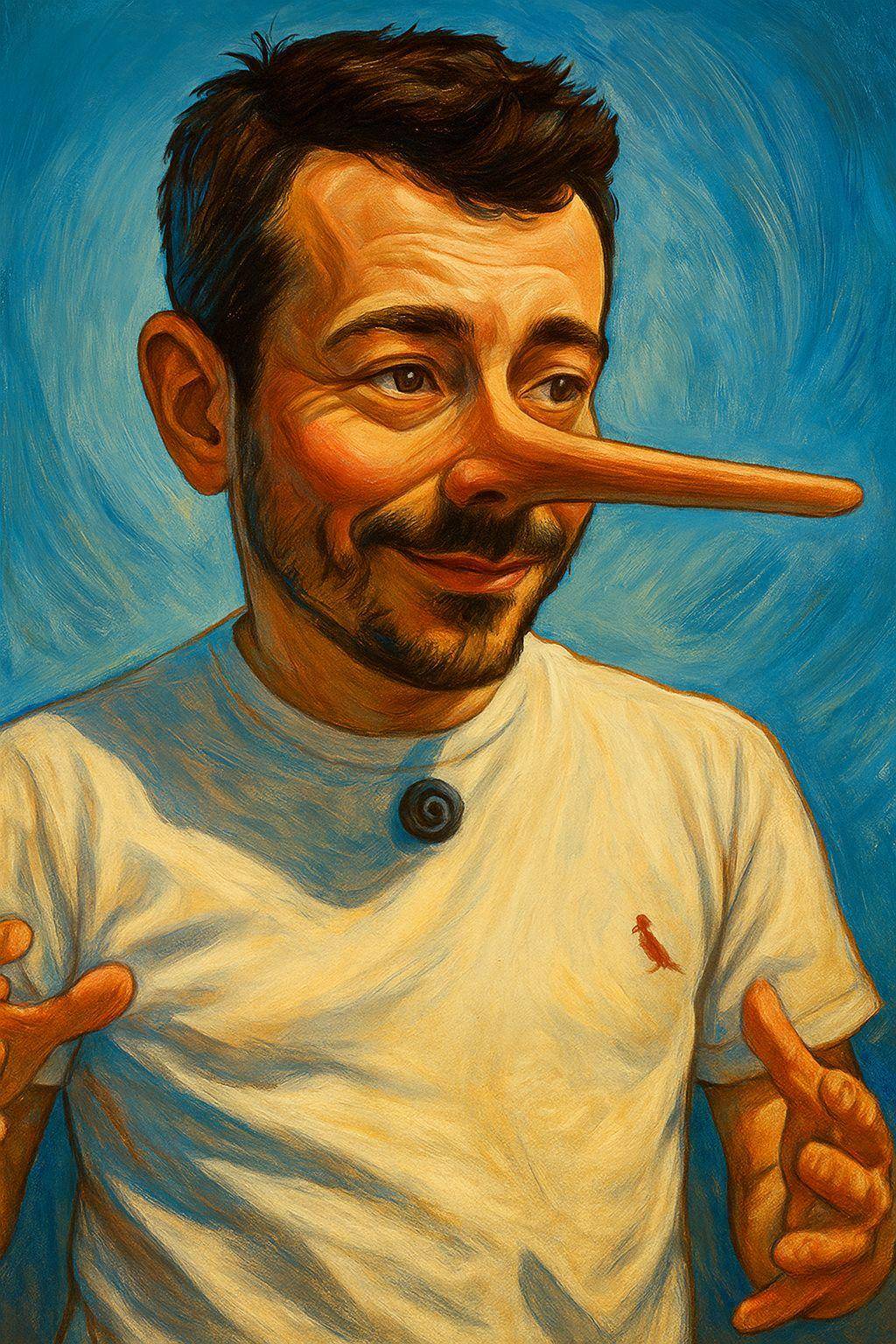 Prefeito Daniel do PL, que se julga cristão, de direita conservadora, usa de fake news para divulgar uma obra que não era sua. #PrefeitoPinóquio